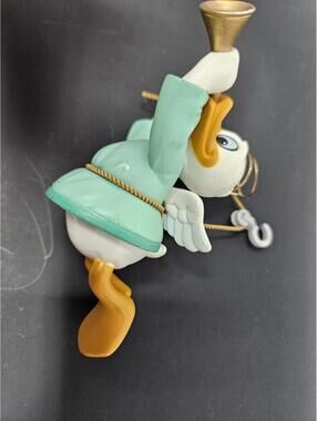 Disney Grolier Donald Duck Angel With Horn Christmas Ornament Vintage